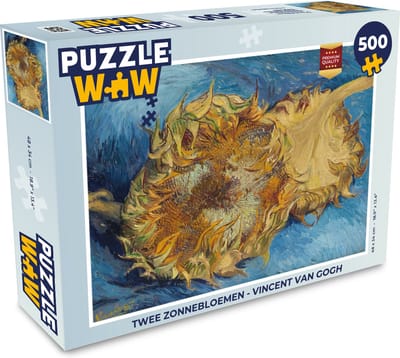 Puzzel Twee zonnebloemen - Vincent van Gogh - Legpuzzel - Puzzel 500 stukjes