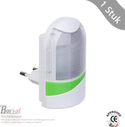 Borvat® - LED - nachtlampje met schemersensor aansluiting kinder-babykamer - nachtlampje