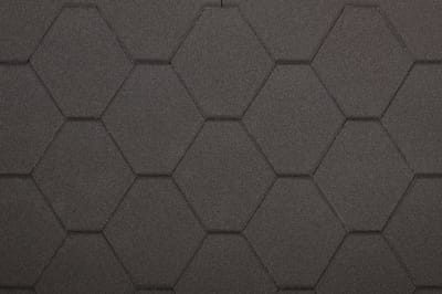 Timbela H-BLACK - Bitumen dakspanen - Dekking: 3 m² - Hexagonal Rock