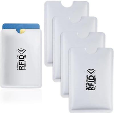 Set van 5 RFID Blokkerende Beschermhoezen voor Creditcards