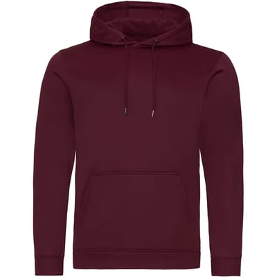Just Hoods Sports Polyester Hoodie JH006 - Burgundy - S