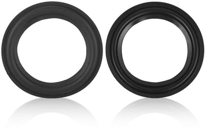 Allecto - Luidspreker rieten schuim rand - Vervangende subwoofer rubberen rand - Zwart - Woofer reparatie onderdeel - 4 inch - Geschikt voor luidsp...