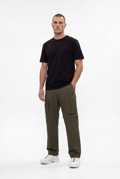 Poederbaas Outdoor Broek Baggy Unisex - SOLX - Afritsbroek voor Heren én Dames - Wandelen & Outdoor - Olive Green - Maat XS