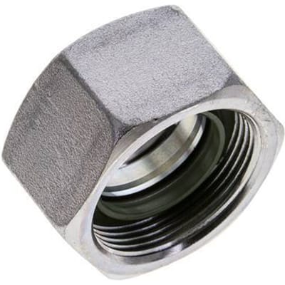 30 S M42x2 End Cap Stalen NBR