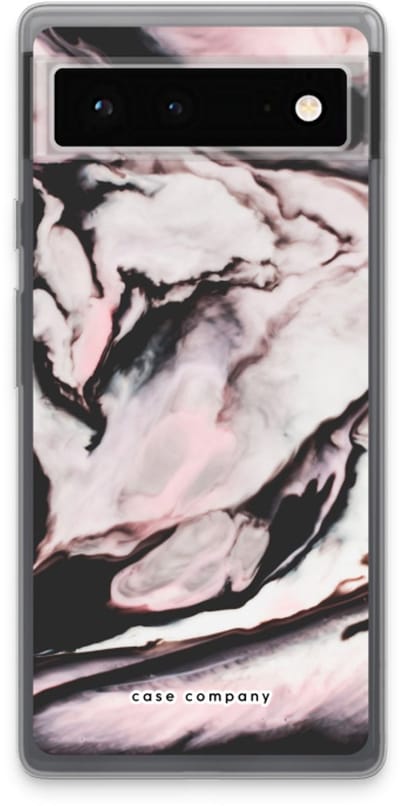 Case Company® - Hoesje geschikt voor Google Pixel 6 hoesje - Roze stroom - Soft Cover Telefoonhoesje - Bescherming aan alle Kanten en Schermrand