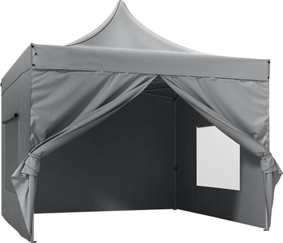Waterdichte partytent - Met zijwanden - Wit - Luxe paviljoen - 3x3 m