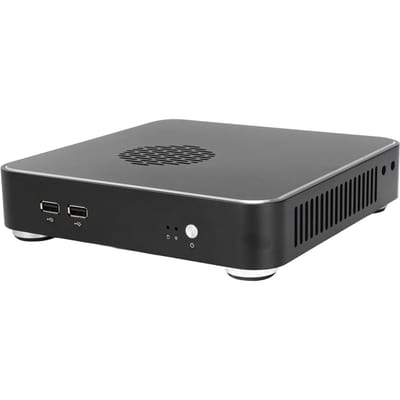 Desktop Computerbehuizing Goede Warmteafvoer Exquise Compacte Zwarte Mini HTPC-behuizing voor Thuisvideo