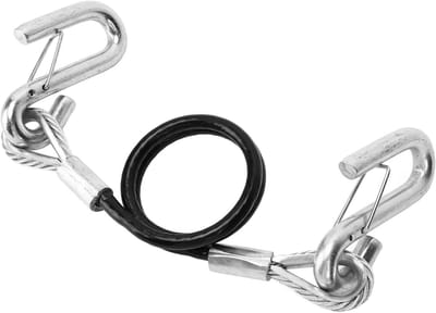Aanhangerveiligheidskabel 70 cm - veiligheidstouw met S-haak - 1588 kg draagvermogen - ideaal voor campers - ShopVlot