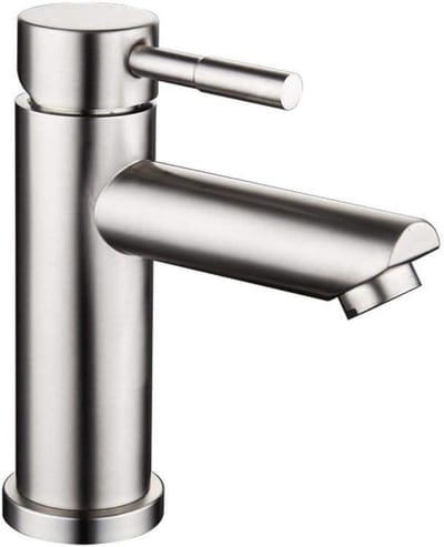 Wastafelkraan - Badkamerkraan Kraan - Hygiënisch Werken - Spatwaterdicht - 35 mm - Geborsteld