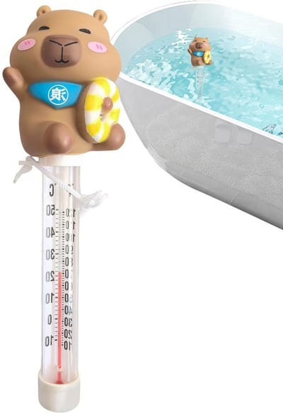Drijvende watermeter - Zwembadtester - Waterkwaliteit meten - Gemakkelijk af te lezen - 23 x 7 x 6 cm - Multicolor