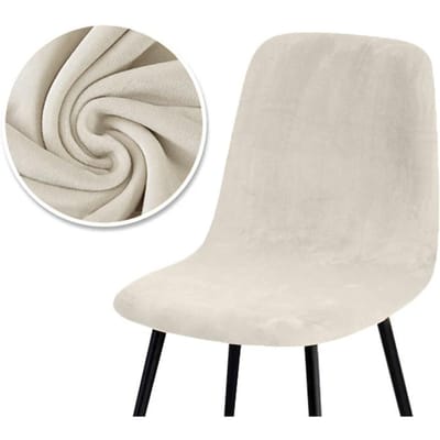Hogere kwaliteit fluwelen stoelhoes 1/2/4/6 stuks rekbare stoelhoes voor eetkamer 2 soorten stoffen stoelhoes voor thuis 2 Pieces