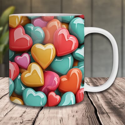 Mok Cadeau Hartjes - Mok met tekst - Verjaardag cadeau - Cadeau voor vrouw - Koffiemok - Grappige cadeaus - Cadeau voor man - Kado man - Kado vrouw - Mokken en bekers - Vaderdag of moederdag Cadeau - Verjaardag cadeau