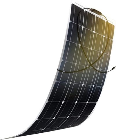 Flexibel Zonnepaneel - Draagbaar Paneel - Energie Opwekken - Extreem Lichtgewicht - 100 Watt - Zwart