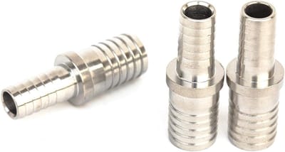 Ribbel slang reducers 10 mm naar 14 mm - ronde aansluiting - verbindingsstuk voor water, brandstof en lucht