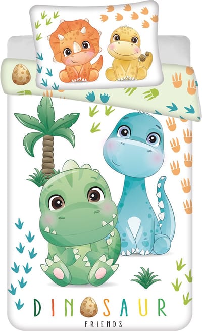 Sweet Home BABY Dekbedovertrek, Dino - 135 x 100 cm - Katoen