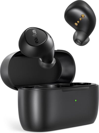 EarFun Free 2S - Draadloos- Bluetooth 5.2 oordopjes - In-Ear - Qualcomm aptX - IPX7 - zwart
