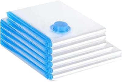 Vacuümzakken Kleding - Opbergzakken Kledingzakken - Ruimte Besparen - Herbruikbaar en Duurzaam - 10 Stuks - Transparant