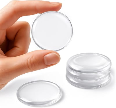 Dailygoods- Deurstopper 5 stuks - Deurstoppers voor muren - Muurbeschermer - Herbruikbare siliconen deurklinkbeschermers - Diameter 40 mm - Demping van slaggeluid