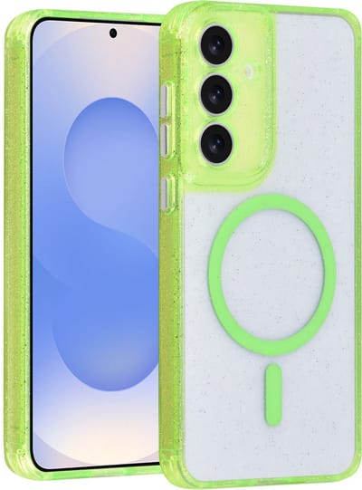 TUNIQ telefoonhoesje voor Samsung Galaxy S25 FE - MagSafe geschikt - Groen