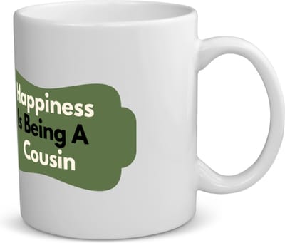 Akyol - happiness is being a cousin koffiemok - theemok - Neef - de liefste neef - verjaardag - cadeautje voor neef - neef artikelen - kado - geschenk - 350 ML inhoud