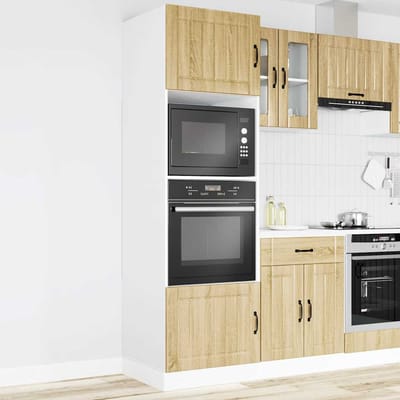vidaXL - Ovenkasten - 2 - st - Lucca - bewerkt - hout - sonoma - eikenkleurig