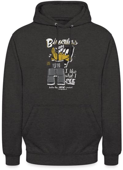 Looney Tunes Daffy Duck Binoculars Hoodie Unisex