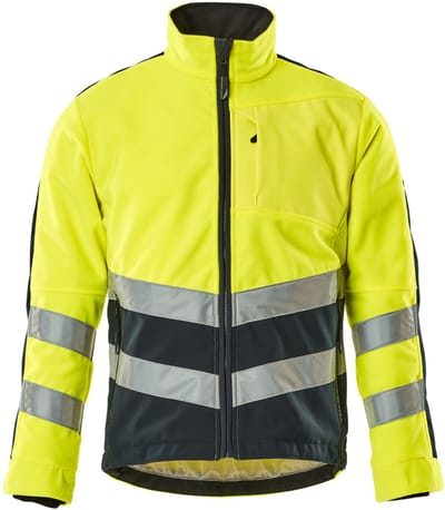Mascot Safe Supreme Fleece jas 15503-259 - hi-vis geel/donkermarine - XL