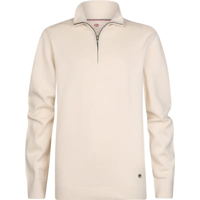 Petrol Industries - Jongens Gebreide half-zip trui ironshore - Wit - Maat 176