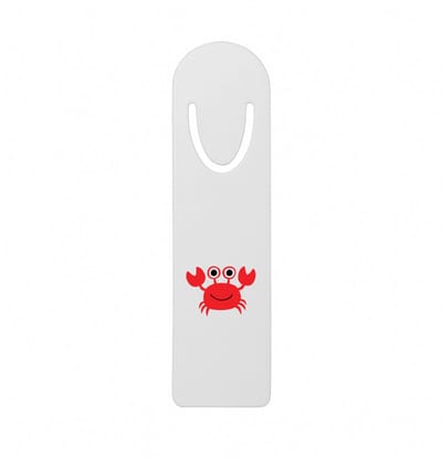 Hacebo® - Krab metalen boekenlegger - Kreeft - Dieren liefhebbers - Kreeftachtigen - schaaldieren Bladwijzer boekenleggers - 12.7 cm x 3.2cm