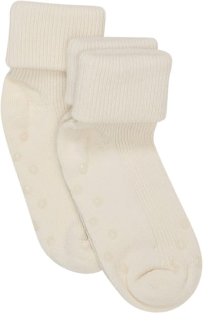Minymo kindersokjes Baby Rib Sock met ABS (2-pack) 6164