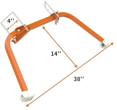 Ladderstabilisator voor wandladder met vleugelspan - Sterke en stabiele ladderbevestiging voor dakgoten