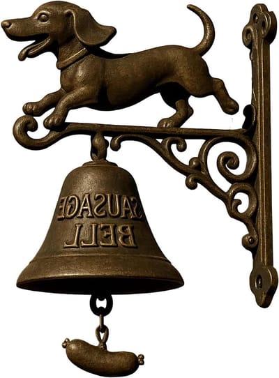 Winkel Bel - Deurbel Huis - Gastvrije Ontvangst - Roestbestendig Metaal - 22.8 cm Hoog - Meerkleurig