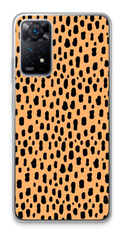Case Company® - Hoesje geschikt voor Xiaomi Redmi Note 11 Pro hoesje - Panter - Soft Cover Telefoonhoesje - Bescherming aan alle Kanten en Schermrand