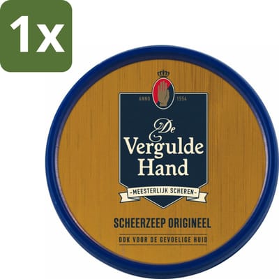 Vergulde Hand Scheerzeeptablet 75 gr - 1 stuk