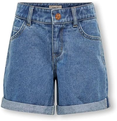 Kids Only Vega Regular Mom Denim Short Meisjes - Maat 128
