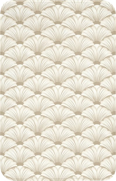 WC mat 50x80 cm - Antislip - Klassiek - Art - Beige - Toiletmat - Vloermat - Douchemat - Toilet tapijt - Toiletmatten
