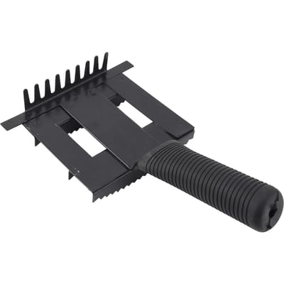 Peigne de toilettage pour bétail en ABS et fer pour vache et bétail, brosse à poils pour chevaux et moutons black