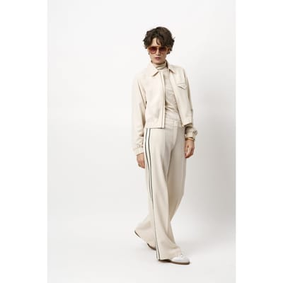 Dante6 Hush Taped Tailored Pants Oatmeal Cream Größe: 36 | Ausgestellte Hosen Outlet | Damen | Weiß