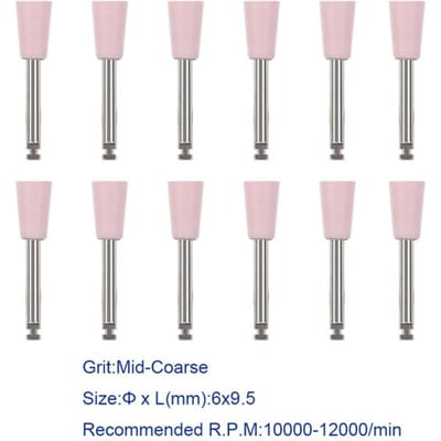 12 Pièces Poliisseur Dentaire en Silicone pour Pièce à Main à Contre-Angle Dents en Porcelaine Composite Outil de Polissage Dentaire