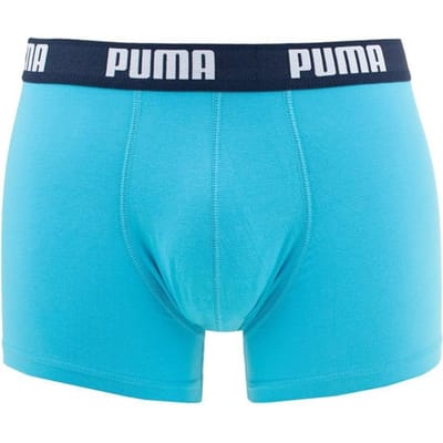 Puma Basic Boxer heren (2-pack) - aqua en blauw