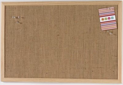 Prikbord Naga juten 40x60cm met houten omlijsting