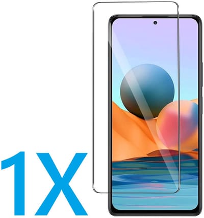Glasplaatje Geschikt voor: Xiaomi Redmi Note 10 Pro - 1x Screenprotector - screen protector - glas - bescherm - beschermglas