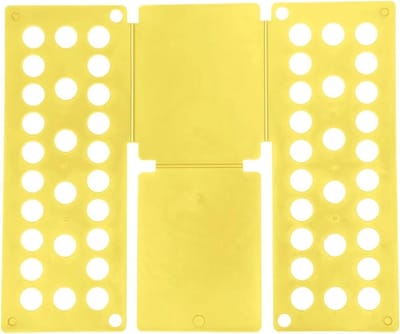Vouwplank Kleding - Was Organizer - Efficiënt Vouwen - Gelijkmatige Vouwen - 50 x 60 cm - Geel