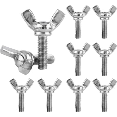 10 Stuks Vleugelschroef M5 Schroefdraad 20mm Schroeflengte 304 Roestvrij Staal Vleugelschroeven Machinebevestiging Reparatiegereedschap Accessoire