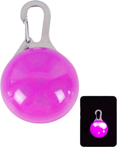 Livano Verlichte Halsband - Hondenhalsband Led - Lichtgevende Halsband - Lichtgevend - Hond - Kat - Lampje - Oplaadbaar - Roze