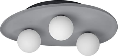 OSRAM Decor Nest decoratieve plafondlamp van beton, 3-lamps, met G9 fitting, IP20, grijs