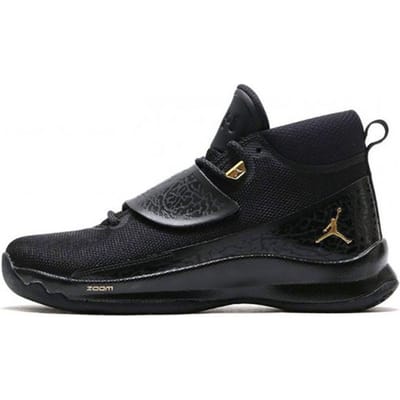 Jordan Super.Fly 5 PO X Griffin Chaussures de Basket Mi-Hautes Polyvalentes Confortables Absorption des Chocs Antidérapantes Résistantes à l'Usure Baskets Homme 914478-015 40 black