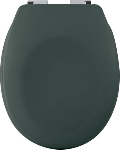 WC-bril Thermo Hard Groen Mat - ABS verchroomde scharnieren - Comfortabele zitting