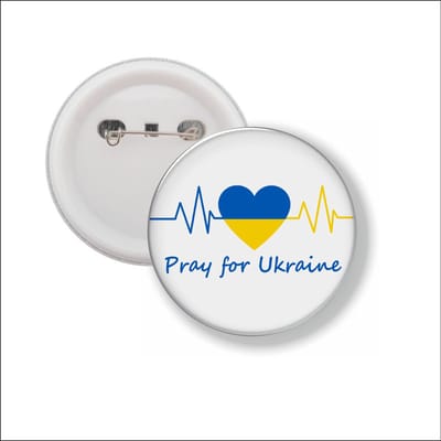 Button Met Speld - Pray For Ukraine - Oekraine