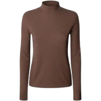 Pepe Jeans Barbara T-shirt Met Lange Mouwen Bruin M Vrouw
